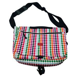 Dickies Colorful Messenger Bag With‎ Polka Dot Design & Adjustable Strap